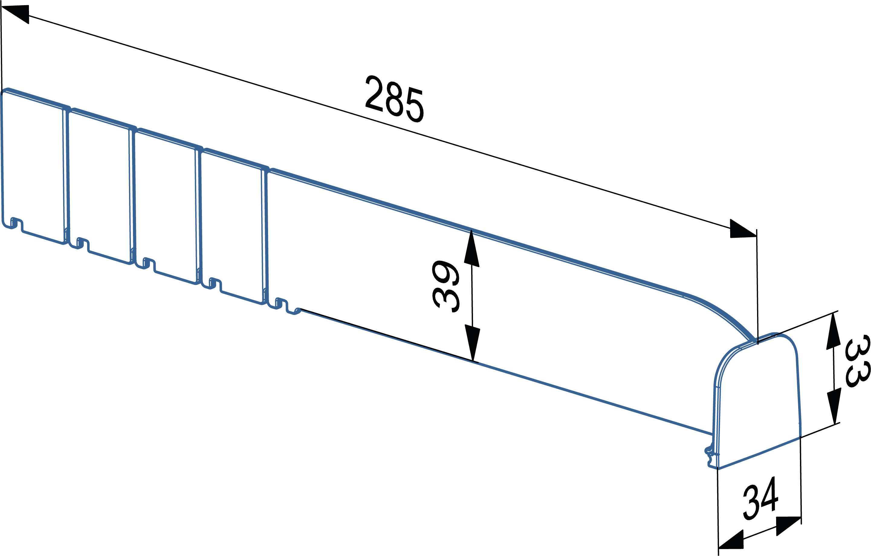 Shelf Separator (SP 40x285)