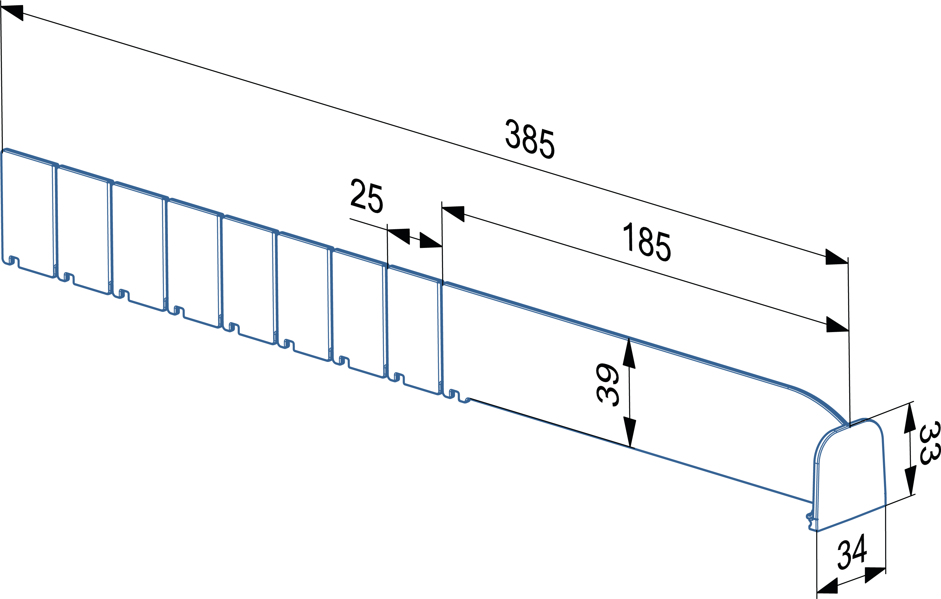 Shelf Separator (SP 40x385)