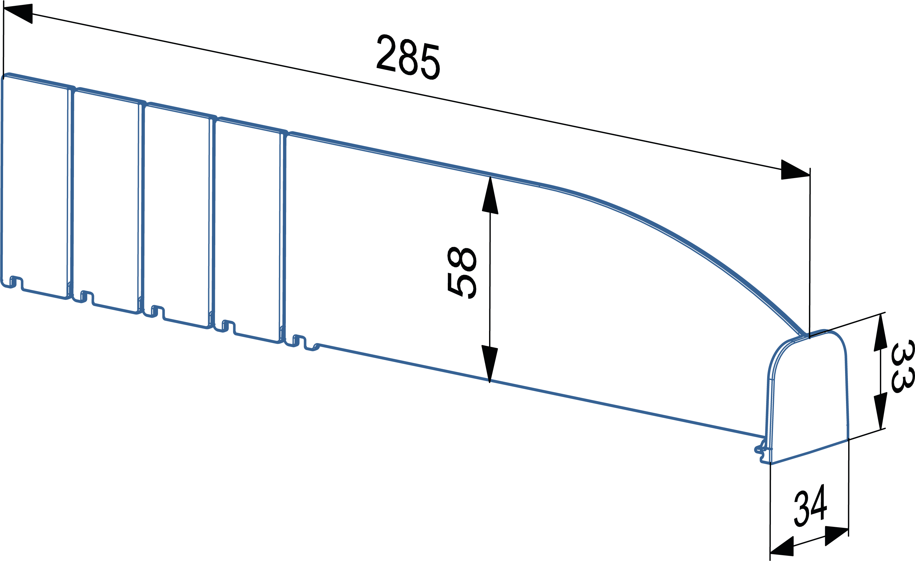 Shelf Separator (SP 60x285)