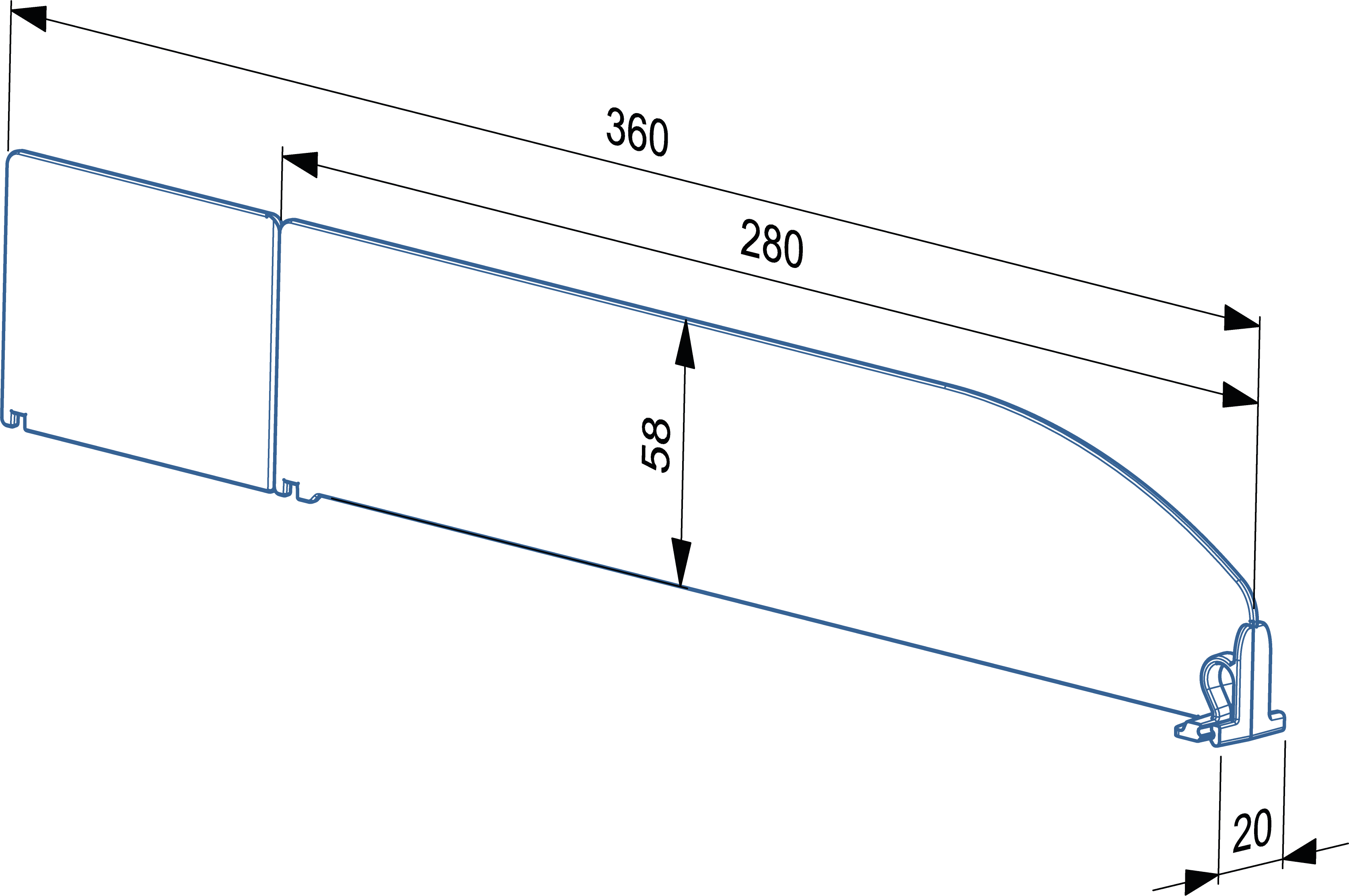 Shelf Separator (SPT 60x360)